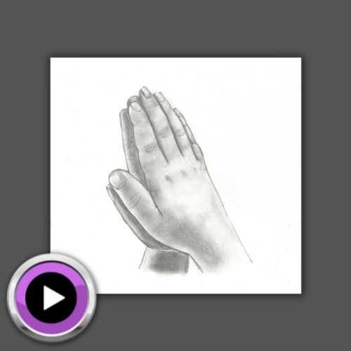 How to Draw a Child's Praying Hands with Karen Campbell Artist in the Fun Fab Drawing Club