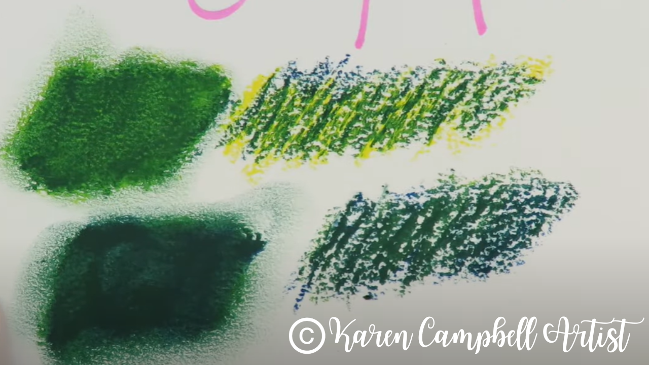 How to blend oil pastels with Tissue paper ~ Oil Pastel blending