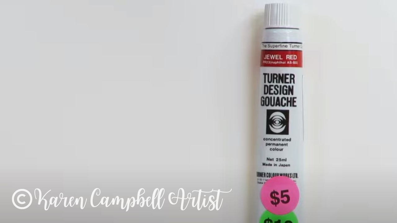 Turner Colour Works Acryl Gouache Artist Acrylic Paint - Single 20 ml Tube  - Burnt Umber 
