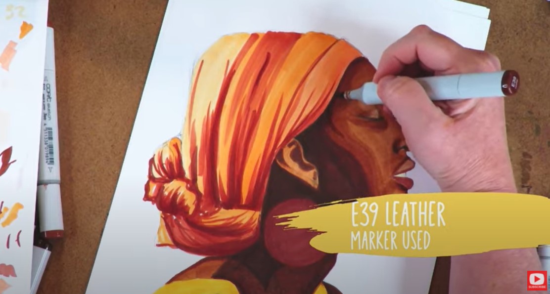 How to Draw Black People with Copics/Alcohol Based Markers 