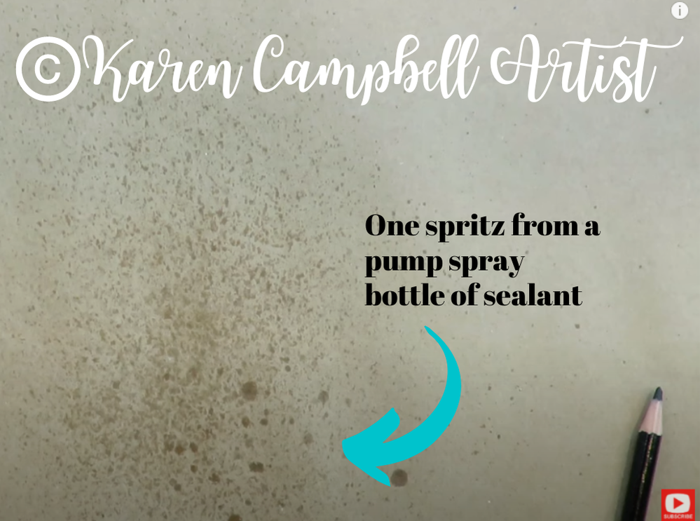 Why Karen Campbell Artist Doesn't Love Pump Spray Bottles of Sealant