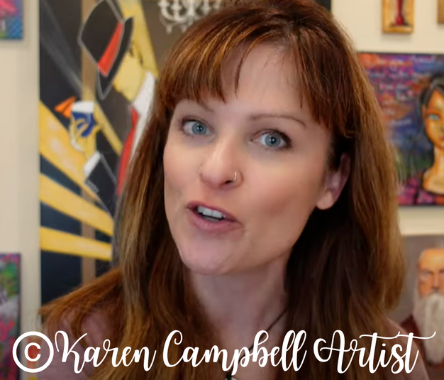Highlight drawing tutorial with mixed media artist Karen Campbell