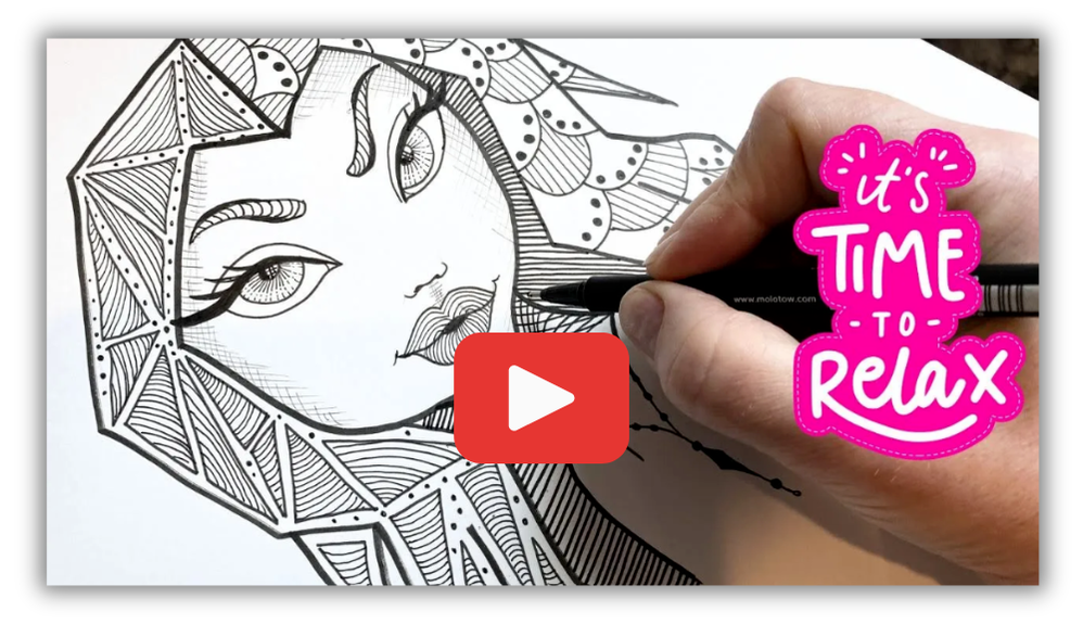 EASY-zentangle-face-drawing-projects-on-youtube-with-karen-campbell